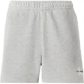 Calvin Klein Jeans Byxa 'Monologo Concealed Drawstring Sweat' ljusgrå