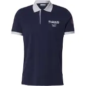 Napapijri T-shirt 'EMBERS' marinblå / vit