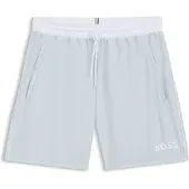 BOSS Medium-length swim shorts with contrast details