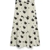 Vero Moda Kjol 'VMDICTHE' ljusbeige / ljusblå / svart