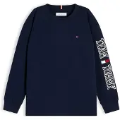 Tommy Hilfiger T-shirt 'TEAM' marinblå / vit