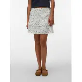 Vero Moda Kjol 'VMTrine' ljusblå / mörkblå / oliv / vit