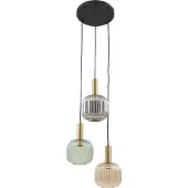 LINDBY Hänglampa Dorotoe , dimbar, Multifärgad, Vardagsrum / matsal, Glas, Vintage, Pendellampa
