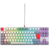 Cherry K4V2 TKL Sladd, USB Tangentbord Tyska, QWERTZ Retroblå RGB-belysning