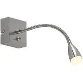 LINDBY LED vägglampa Jolka , Aluminium / grå / zink, Sovrum, Metall, Modern, LED-vägglampa, vägglampa inomhus