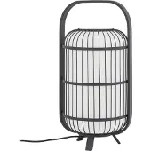 LUCANDE terrasslampa Tayori, svart, 64 cm, IP44 Tayori, Svart, Aluminium / grå / zink, Design