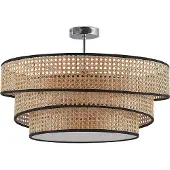 LUCANDE Taklampa Elowen , dimbar, Ljust trä, Vardagsrum / matsal, Bambu, Modern, Taklampa