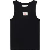 Calvin Klein Jeans Topp 'Monologo Patch Tank' svart