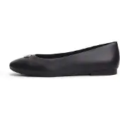 Tommy Hilfiger Ballerina 'TH Monogram Plaque' svart