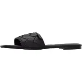 Calvin Klein Pantolette 'Woven Strap Flat' svart