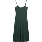 Superdry för kvinnor. W8011419A Grön stickad klänning med öppen rygg (XL), Casual, Viskos, Modal, Ärmlös / Hängselbyxor