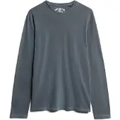 Superdry för män. M6010879A Grå Classic Essential t-shirt (XXL), Casual, Bomull, Lång ärm