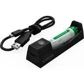 Led Lenser Battery Lition 14500 Mh3/mh5 Laddare
