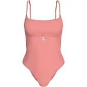 Calvin Klein Scoop Neck Swimsuit CK Monogram