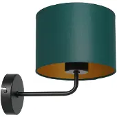 Luminex Vägglampa Soho , dimbar, Grön, Vardagsrum / matsal, Metall, Modern, Vägglampa, vägglampa inomhus