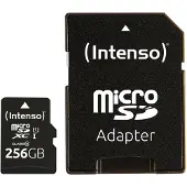 Intenso 256GB microSDXC Performance microSD-Kort 256 GB Class 10 UHS-I Vattentät