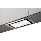 Elica Hidden 2.0 IXGL/A/90 - Kåpa - huv - Fördjupning - bredd: 69.4 cm - djup: 26.25 cm - utsug och återcirkulering (-) - rostfritt stål/vitt glas