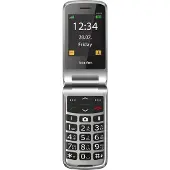 Beafon SL605 – 2G Silver Line stor knapptelefon med flip (svart/silver)