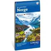 Car and tourist map Norway (Norge)