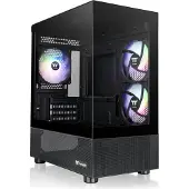 Thermaltake View 170 TG ARGB Black Microtower Datorchassi Svart