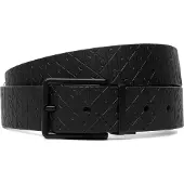 Calvin Klein Bälte 'Emblem Print Adjustable Reversible' svart