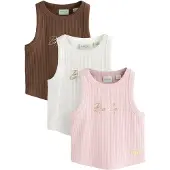 Ted Baker Topp kräm / choklad / guld / rosa
