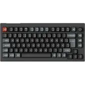 Keychron V1 Ultra 75% 8K Wireless Tri-Mode - POM Brown - Gaming Keyboard - Utan numpad - Nordisk - Svart
