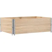 vidaXL Odlingslåda 120x80 cm massiv furu
