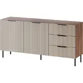 Cama Chest of drawers 1 ALMERA 156x42x75 walnut/cashmere