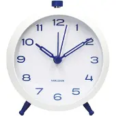 Karlsson väckarklocka Button Retro cobalt blue KA6143BL