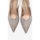 Prologue Royale Utsmyckad Kitten Heel Pump