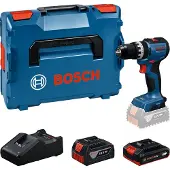 Bosch Slagskruvdragare / borr GSB18V-52; 18 V; 1x2,0 Ah + 1x4,0 Ah batt. + L-Boxx 136