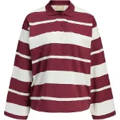 JJXX T-shirt 'JXVilma' burgunder / vit