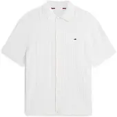 Tommy Hilfiger Relaxed Pointelle Short Sleeve Shirt WiTH Linen