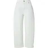 Calvin Klein Cropped Cotton Twill Barrel Trousers