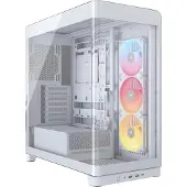 Corsair FRAME 4500X LX RGB Midi-Tower Datorchassi Vit Sidofönster, Dammfilter