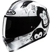 HJC C10 Geti MC10 barnhjälm Svart/Vit/Grå S Unisex sort