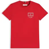 Tommy Hilfiger Outline Flag Logo Jersey T-Shirt