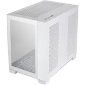 Lian Li O11 Dynamic Mini - Tower - ATX - genomskinlig sidopanel (härdat glas) - ingen strömförsörjning (SFX12V/SFX-L12V) - snövit - USB/ljud
