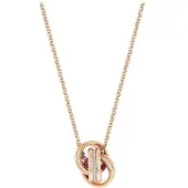 Swarovski Further Sammanflätade Cirklar Romantisk Halsband Damhalsband Roséguld 5224980 Pink Bowknot Box