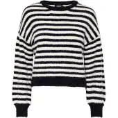 ONLY Tröja 'ONLPiumo' svart / vit