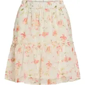Vila Kjol 'VIEmma' citrongul / oliv / gammalrosa / off-white