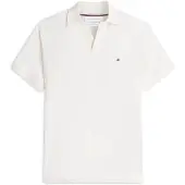 Tommy Hilfiger T-shirt 'Relaxed Fit Stripe Crepe' ljusgul