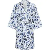 LASCANA Kimono marinblå / ljusblå / vit