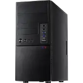 Inter-Tech IT-6865 - Tower - micro ATX - keine Spannungsversorgung (ATX) Microtower Datorchassi Svart