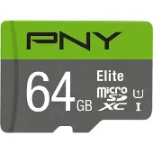 PNY Elite - Flash-minneskort - 64 GB - UHS-I U1 / Class10 - mikroSDXC UHS-I