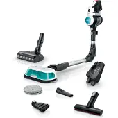 Bosch Unlimited 7 BCS71HYG1 - Dammsugare - skaft/handhållen (2-i-1) - utan påse - sladdlös - vit - 1 batteri, laddare medföljer