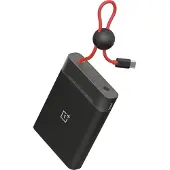 OnePlus - Power bank - magnetic ring - 10000 mAh - 22.5 Watt - 3 A - 2 utdatakontakter (USB-C) - svart