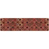 vidaXL Mattlöpare MARSA Flerfärgsdesign 100 x 300 cm Polyester och PVC