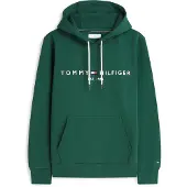 Tommy Hilfiger Sweatshirt 'Logo Embroidery Flex Drawstring' marinblå / gran / röd / vit